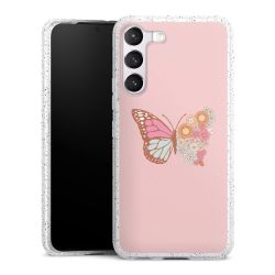 Silicone Glitter Case silver glitter