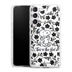 Silicone Glitter Case silver glitter