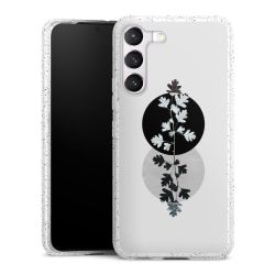 Silicone Glitter Case silver glitter