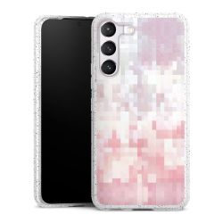 Silicone Glitter Case silver glitter