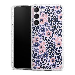 Silicone Glitter Case silver glitter