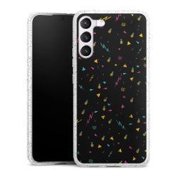 Silicone Glitter Case silver glitter