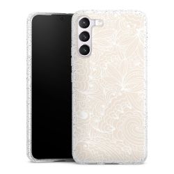 Silicone Glitter Case silver glitter