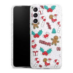 Silicone Glitter Case silver glitter