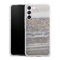 Silicone Glitter Case silver glitter