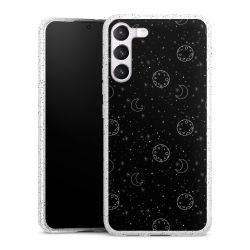 Silicone Glitter Case silver glitter