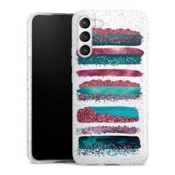 Silicone Glitter Case silver glitter