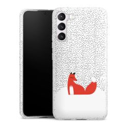 Silicone Glitter Case silver glitter