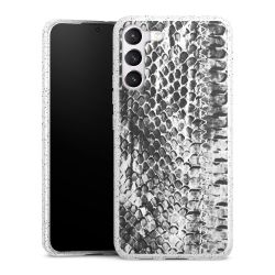 Silicone Glitter Case silver glitter