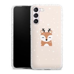 Silicone Glitter Case silver glitter