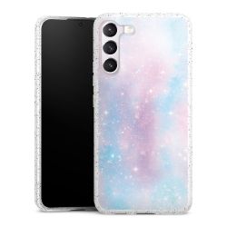 Silicone Glitter Case silver glitter