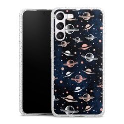 Silicone Glitter Case silver glitter