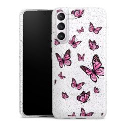 Silicone Glitter Case silver glitter