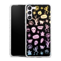 Silicone Glitter Case silver glitter