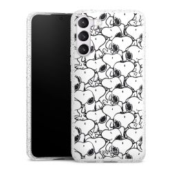 Silicone Glitter Case silver glitter