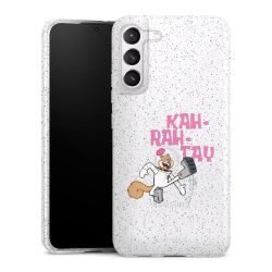 Silicone Glitter Case silver glitter