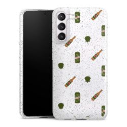 Silicone Glitter Case silver glitter