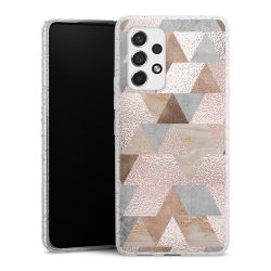 Silicone Glitter Case silver glitter