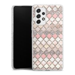 Silicone Glitter Case silver glitter