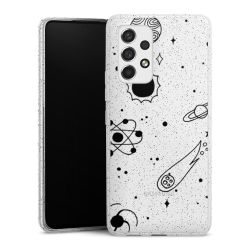 Silicone Glitter Case silver glitter