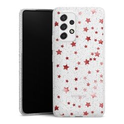 Silicone Glitter Case silver glitter