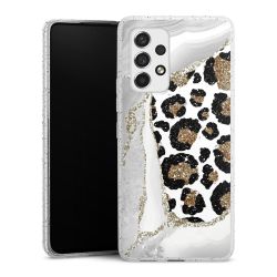 Silicone Glitter Case silver glitter