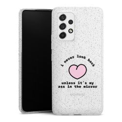 Silicone Glitter Case silver glitter