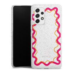 Silicone Glitter Case silver glitter