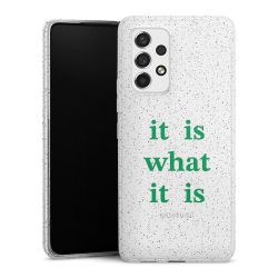 Silicone Glitter Case silver glitter