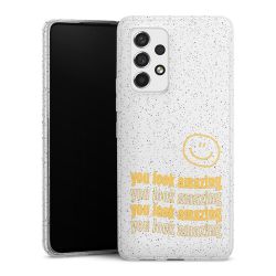 Silicone Glitter Case silver glitter