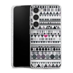 Silicone Glitter Case silver glitter