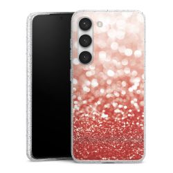 Silicone Glitter Case silver glitter