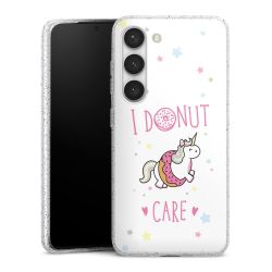 Silicone Glitter Case silver glitter