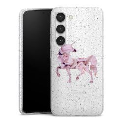 Silicone Glitter Case silver glitter