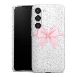 Silicone Glitter Case silver glitter