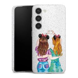 Silicone Glitter Case silver glitter