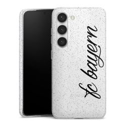 Silicone Glitter Case silver glitter