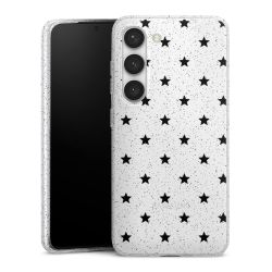 Silicone Glitter Case silver glitter