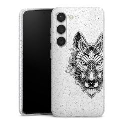 Silicone Glitter Case silver glitter