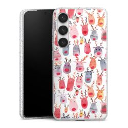 Silicone Glitter Case silver glitter