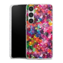 Silicone Glitter Case silver glitter