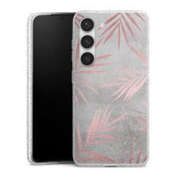 Silicone Glitter Case silver glitter