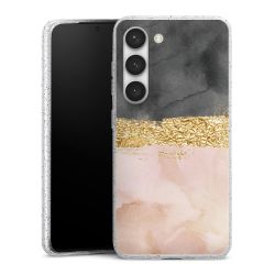 Silicone Glitter Case silver glitter