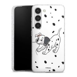 Silicone Glitter Case silver glitter