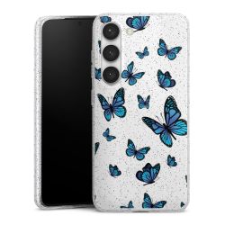 Silicone Glitter Case silver glitter