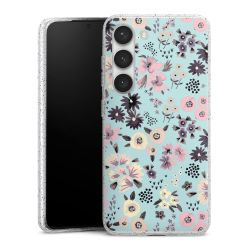 Silicone Glitter Case silver glitter