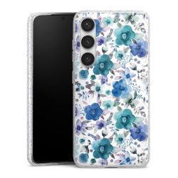 Silicone Glitter Case silver glitter