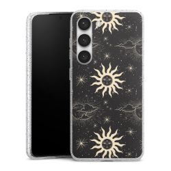 Silicone Glitter Case silver glitter