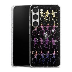 Silicone Glitter Case silver glitter