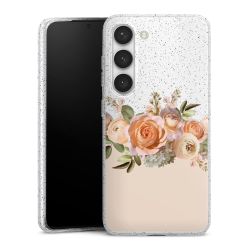 Silicone Glitter Case silver glitter